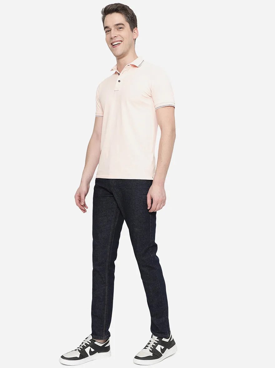 Raw Blue Solid Narrow Fit Jeans | Greenfibre