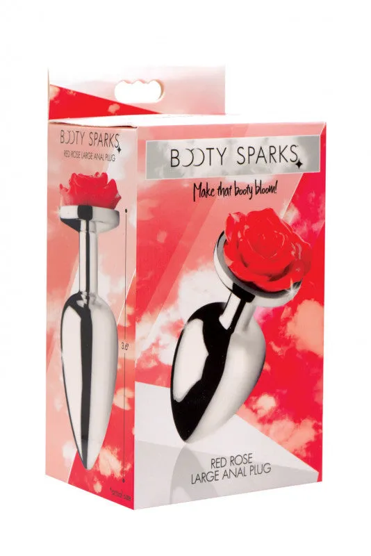 Red Rose Anal Plug - Large
