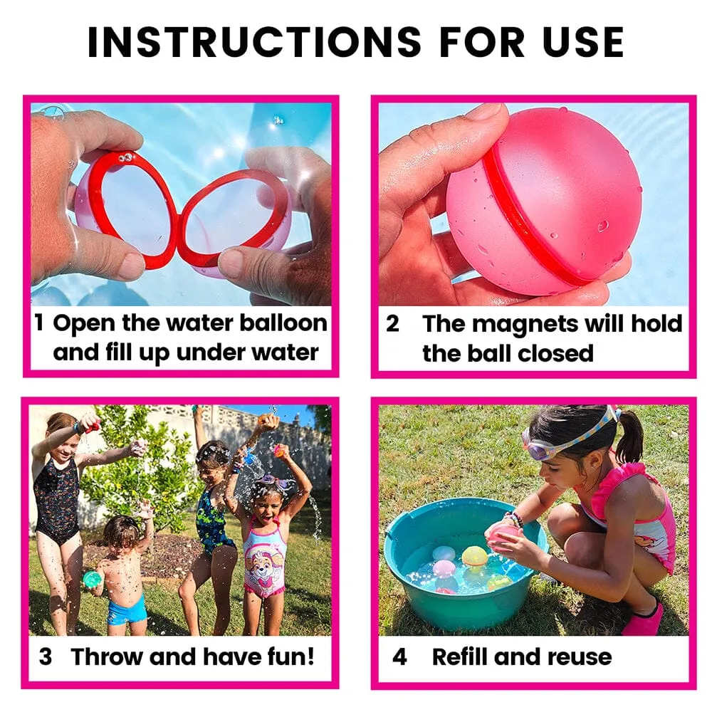Reusable Water Balloons - Magnetic Water Bombs