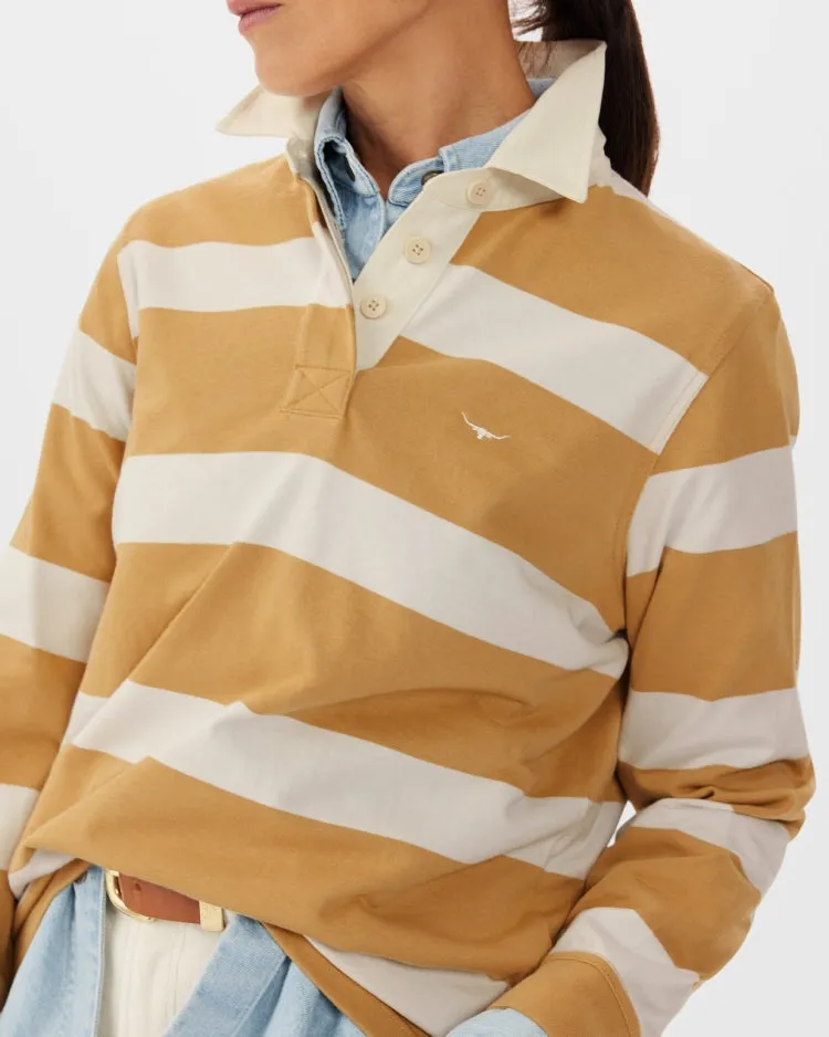 R.M. Williams Women's Nundle Rugby - Sand/White