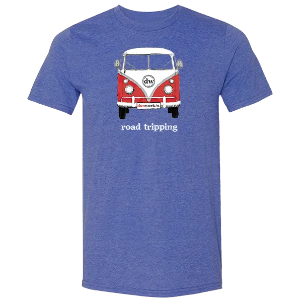 Road Tripping DW Men's  Lightweight Cotton/Poly Blend SS Tee