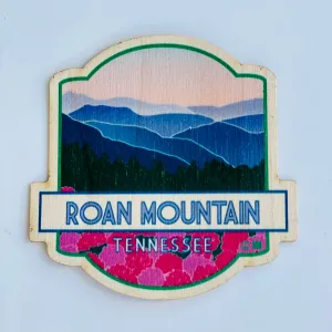 Roan Mountain Water Resistant Wood Sticker