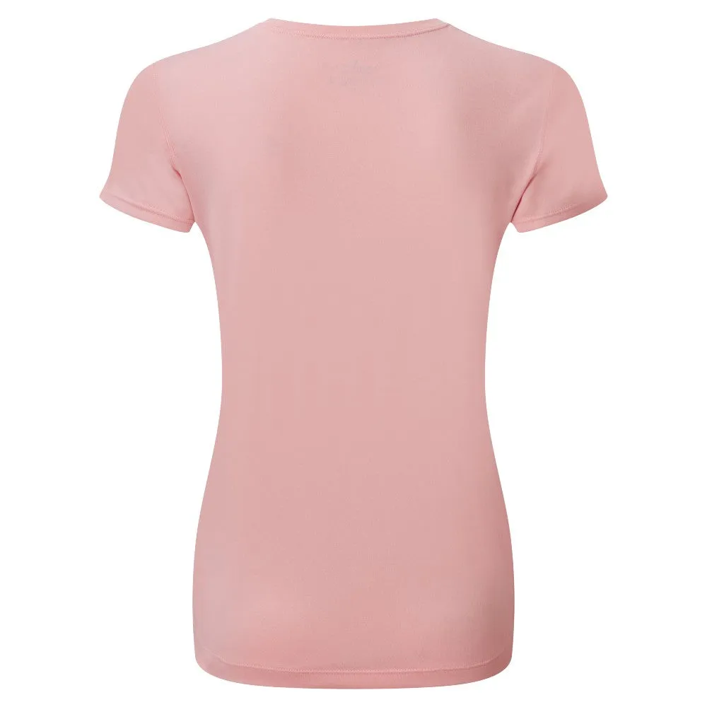 Ronhill Core S/S Tee (Womens) - Fairway/Bubblegum