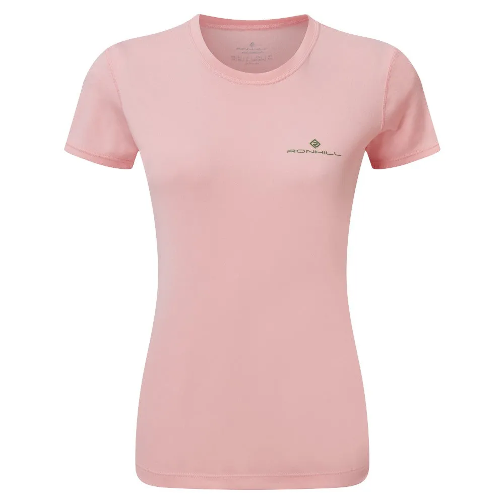 Ronhill Core S/S Tee (Womens) - Fairway/Bubblegum