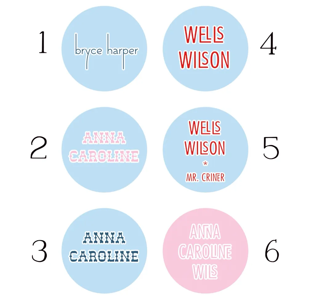 Round Vinyl Water Resistant Labels