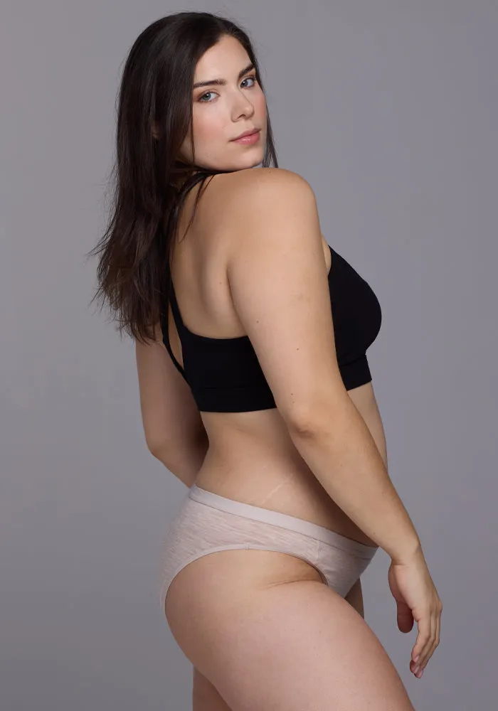 Roxie Bikini Underwear - Cream Heather