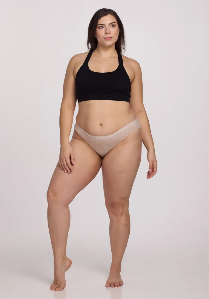 Roxie Bikini Underwear - Cream Heather