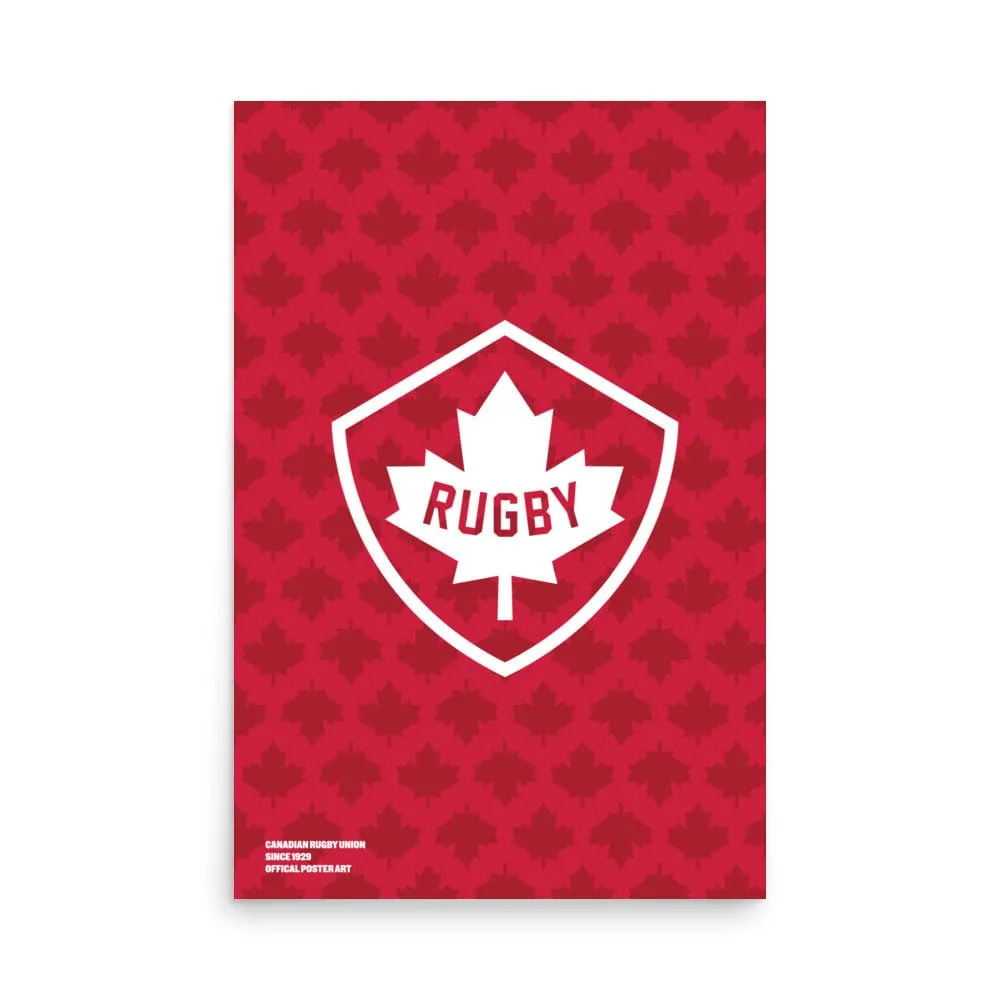 Rugby Canada Maple Leaf Poster