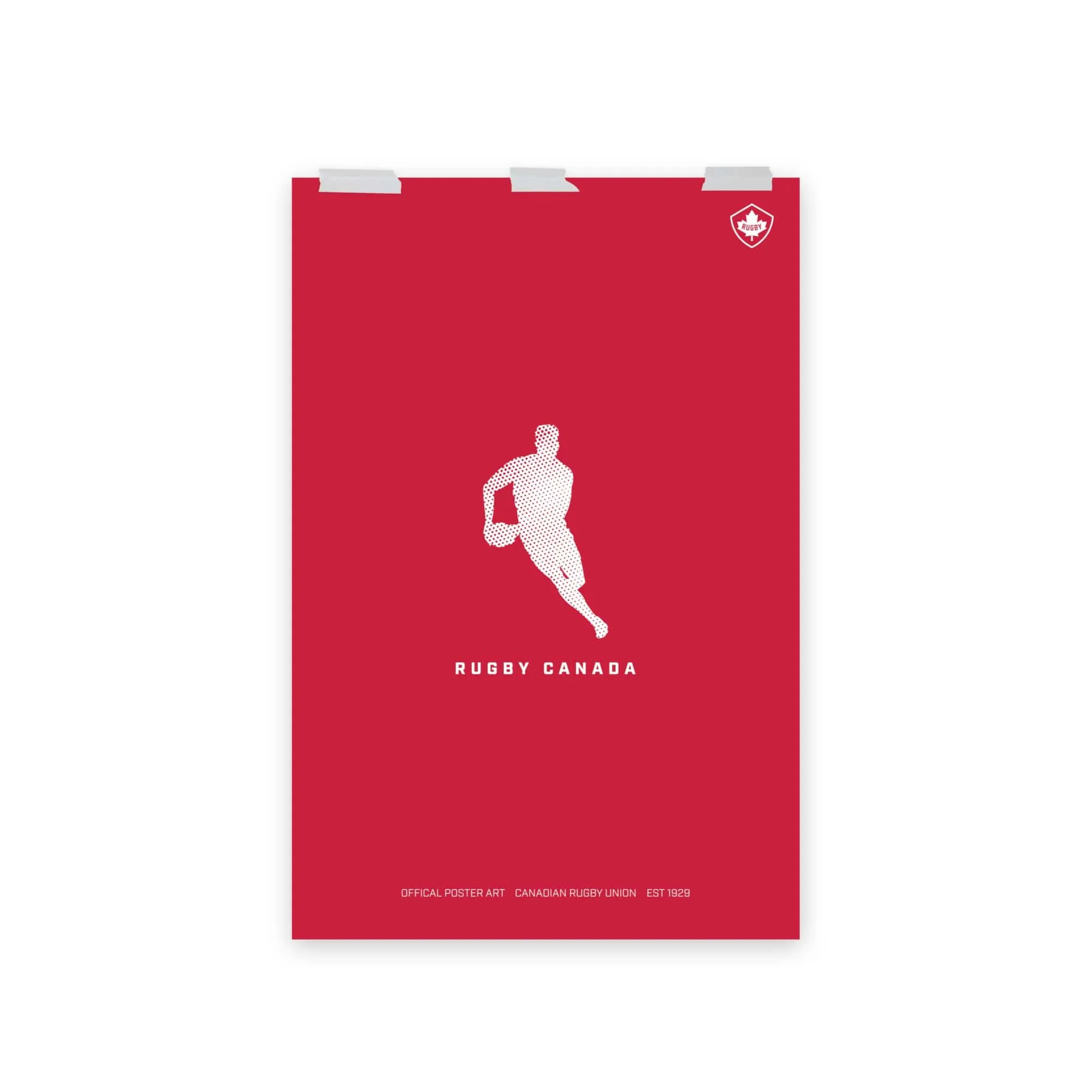 Rugby Canada Player Silhouette Poster
