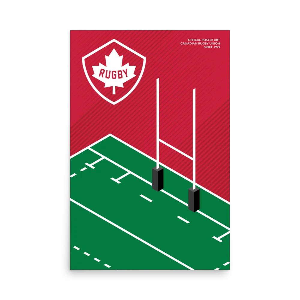 Rugby Canada Rugby Pitch Poster