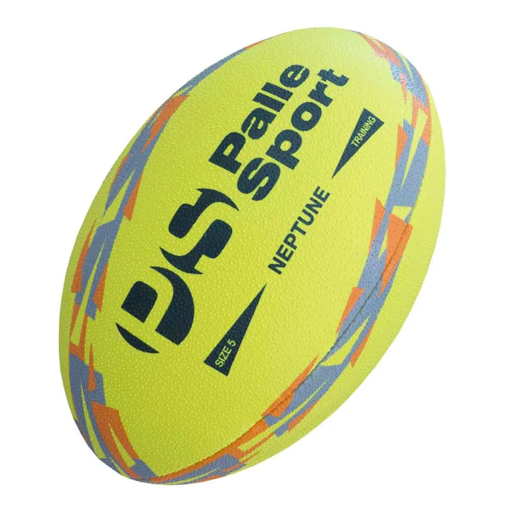 Rugby - Neptune Premium Training Ball – Size: 5, 4, 3 – Colour: Fluoro Yellow