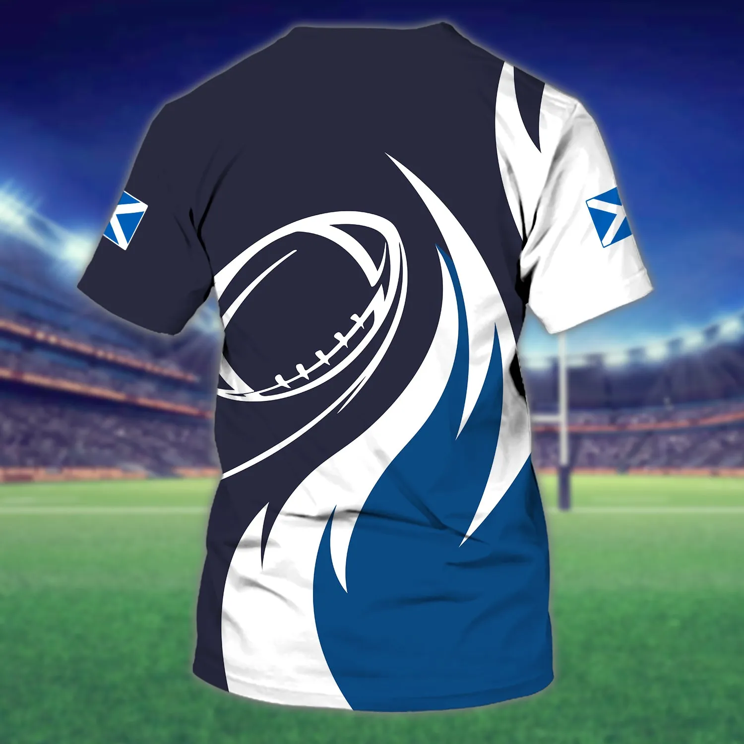 Rugby Scotland - Personalized Name 3D Tshirt - ATM2K