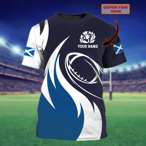 Rugby Scotland - Personalized Name 3D Tshirt - ATM2K