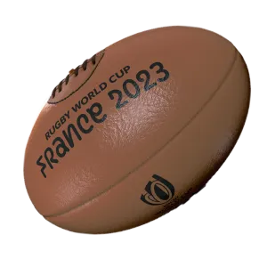 Rugby World Cup 23 Vintage Leather Ball by Gilbert