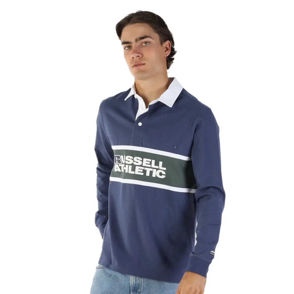 Russell Athletic Mens College Rugby Polo Top