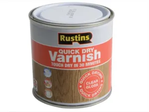 Rustins Quick Dry Varnish Gloss Clear 250Ml