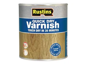 Rustins Quick Dry Varnish Satin Walnut 250Ml