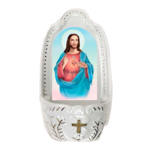Sacred Heart of Jesus Holy Water Font