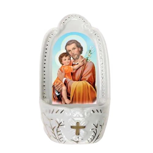 Saint Joseph Holy Water Font 5 1/4