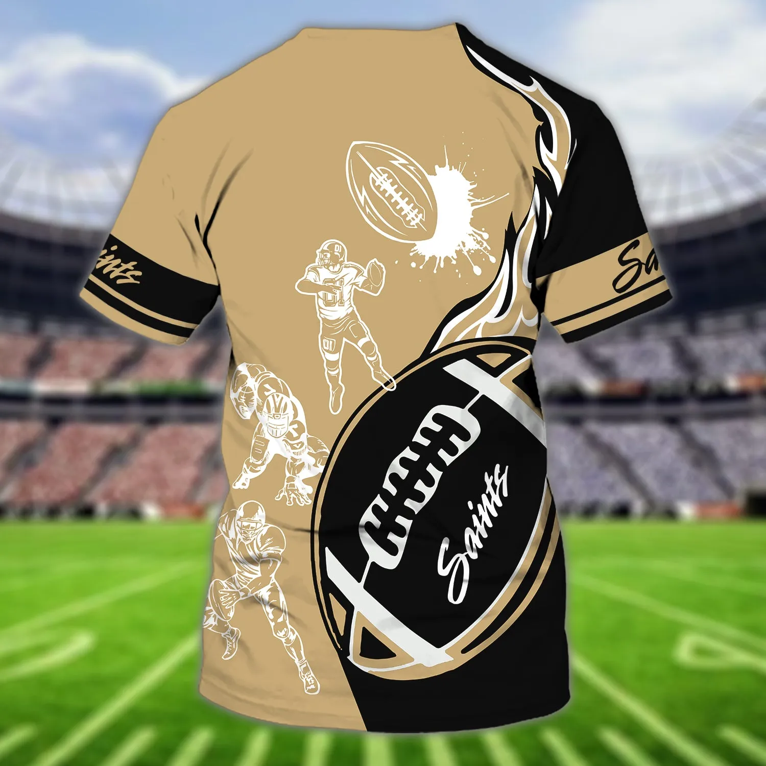 Saints - Personalized Name 3D Tshirt - Boom