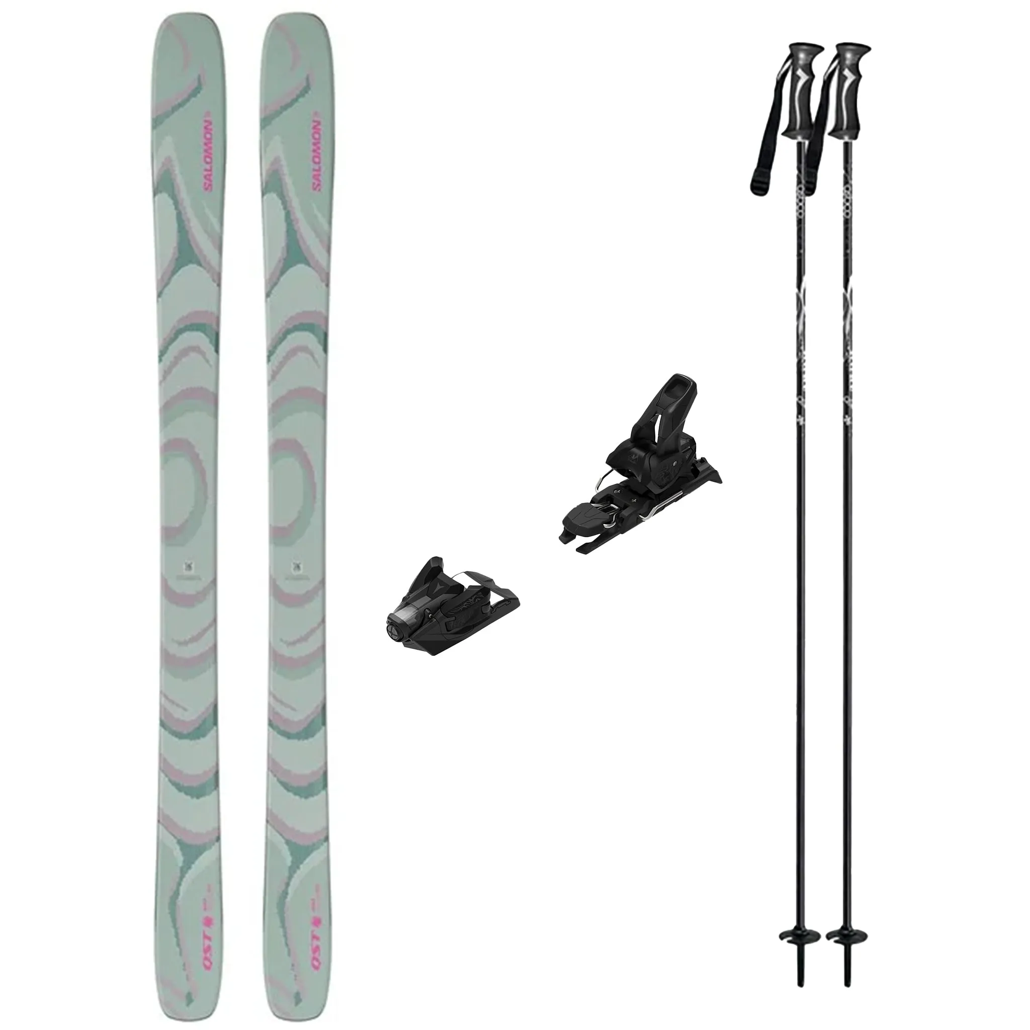 Salomon QST 100 Skis 2026 with Atomic Strive 14 Binding Adult Ski Package