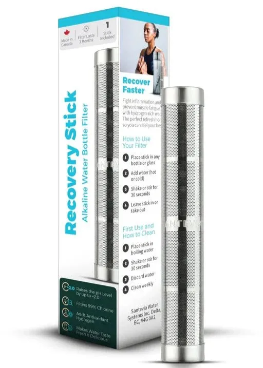 Santevia Recovery Stick Alkaline Water Bottle Filter (1 Stick)