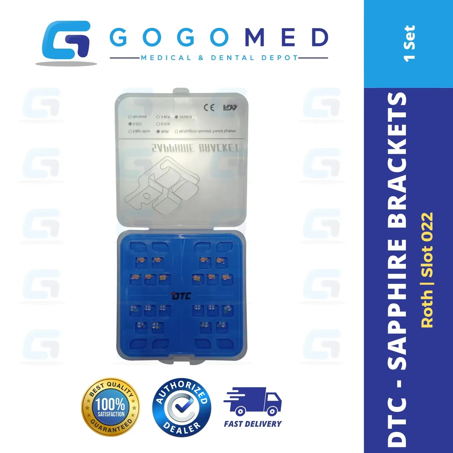 Sapphire Brackets Roth Slot 022 DTC