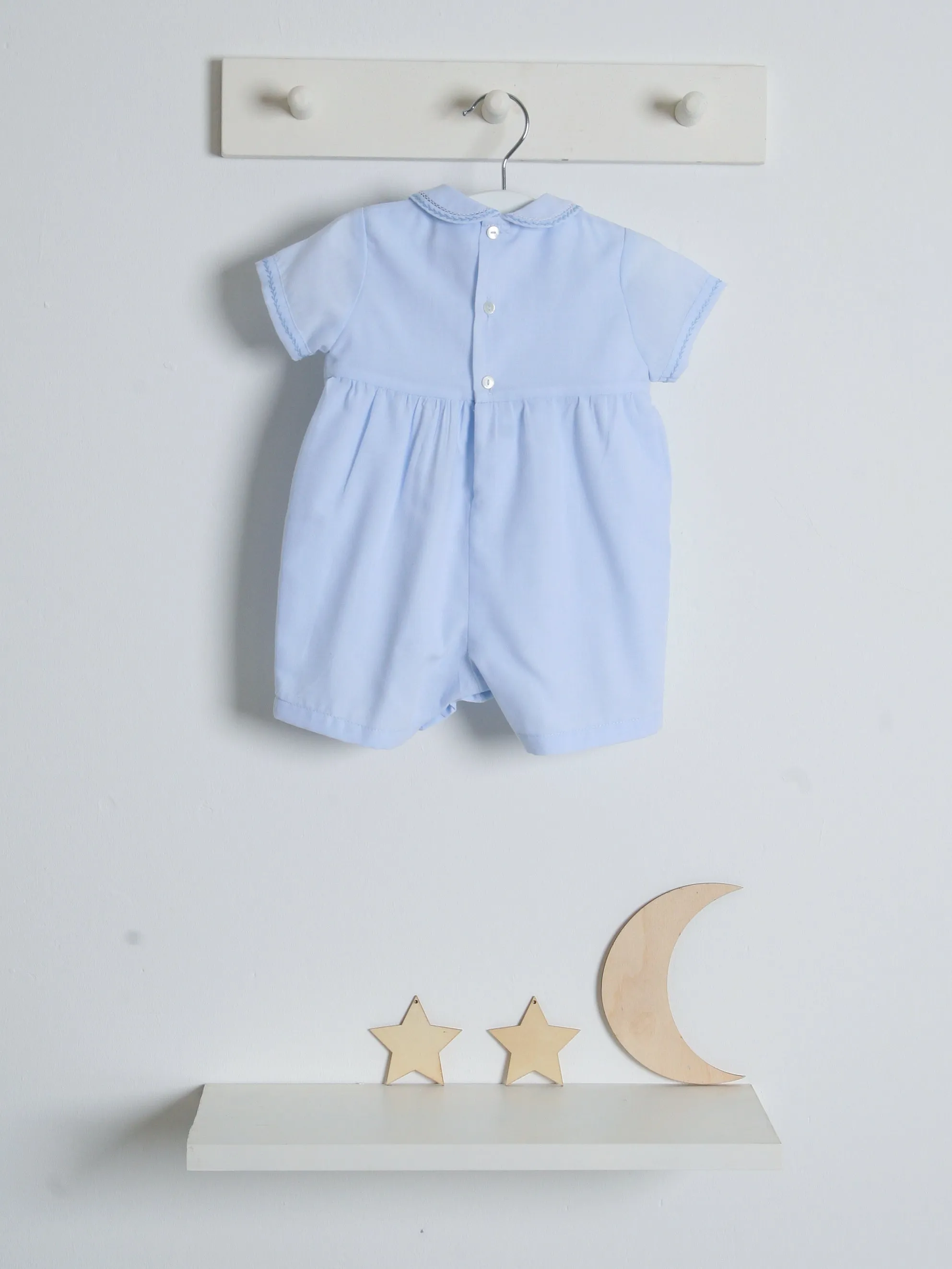 Sarah Louise Blue 'Heritage' smocked romper