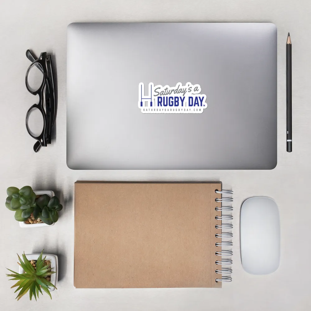 Saturday's a Rugby Day Die Cut Sticker
