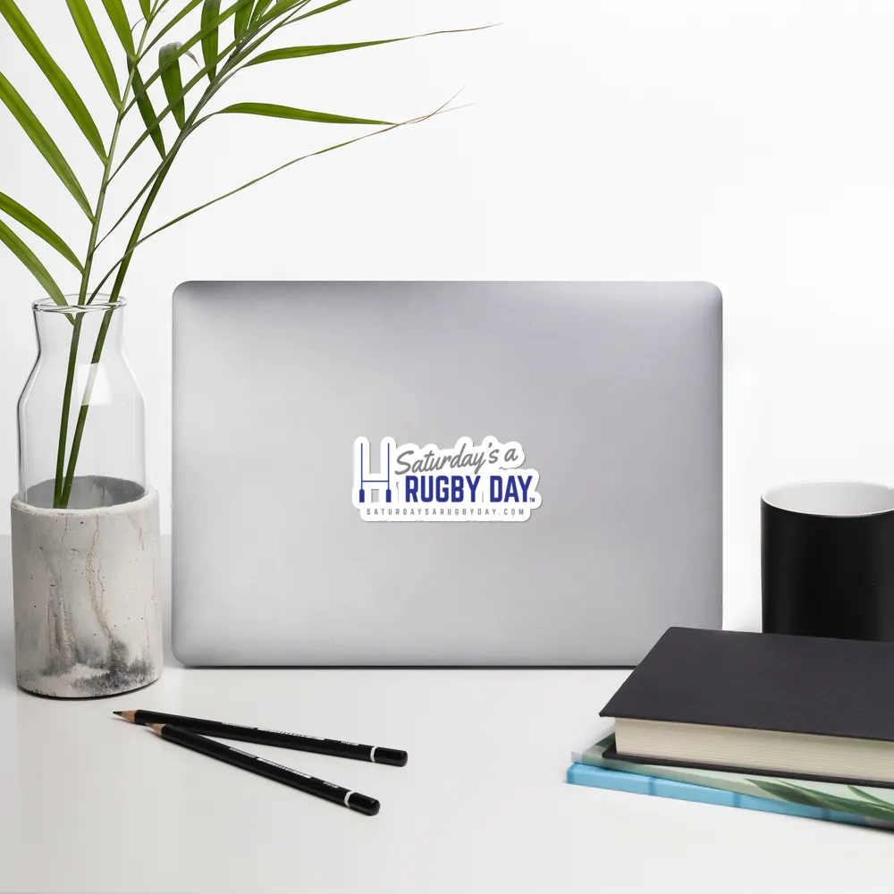 Saturday's a Rugby Day Die Cut Sticker