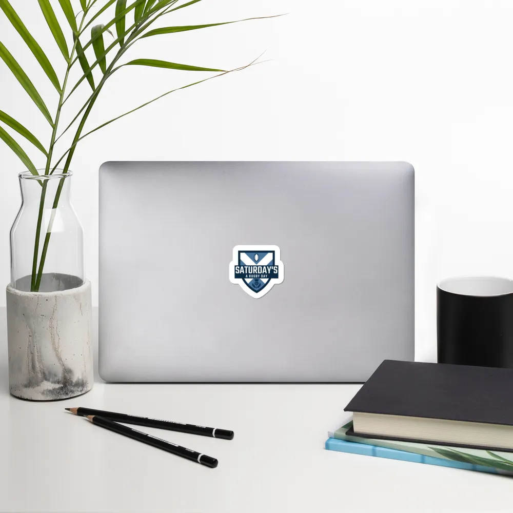 Saturday's a Rugby Day Scotland Die Cut Sticker