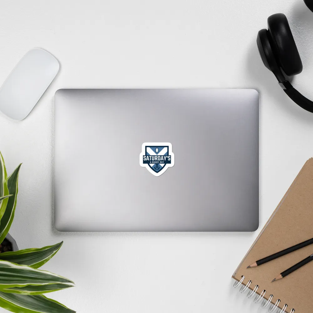 Saturday's a Rugby Day Scotland Die Cut Sticker