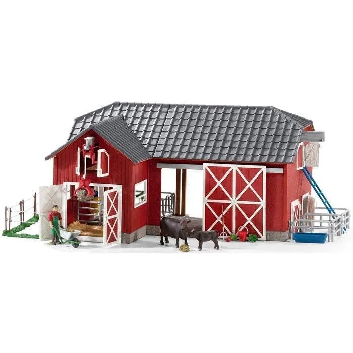 Schleich Large Farm with Black Angus