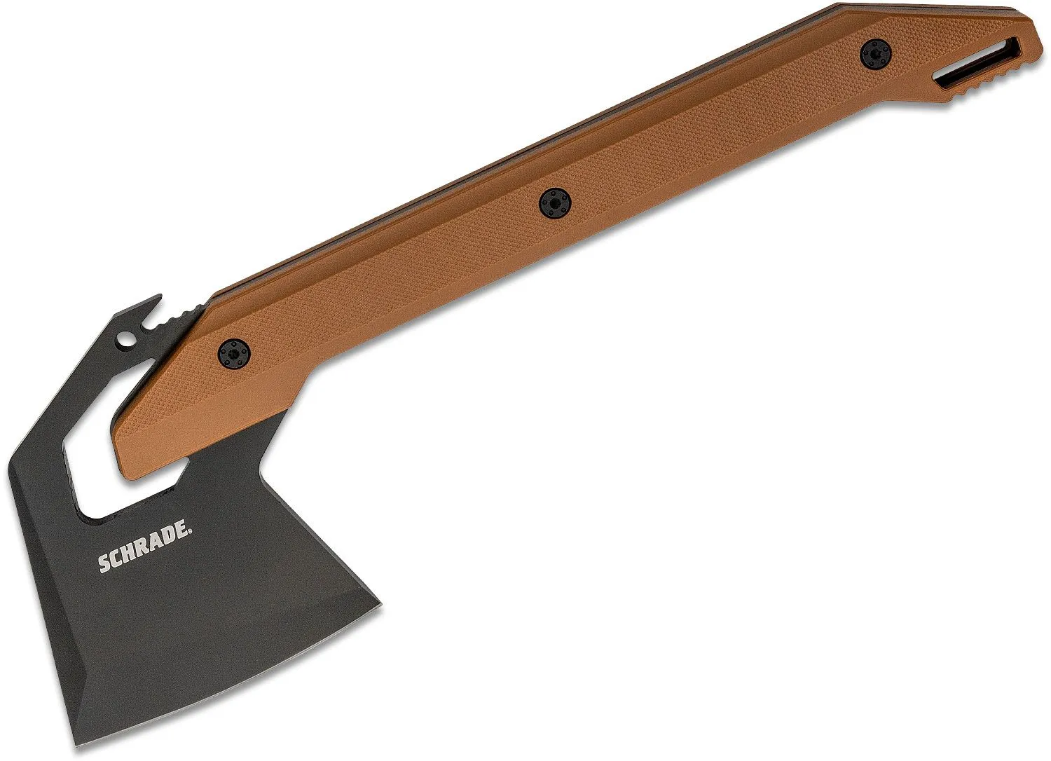 Schrade 19.5" and 12" Camp Axes, Tan GFN Handles, Nylon Sheath - 1121078