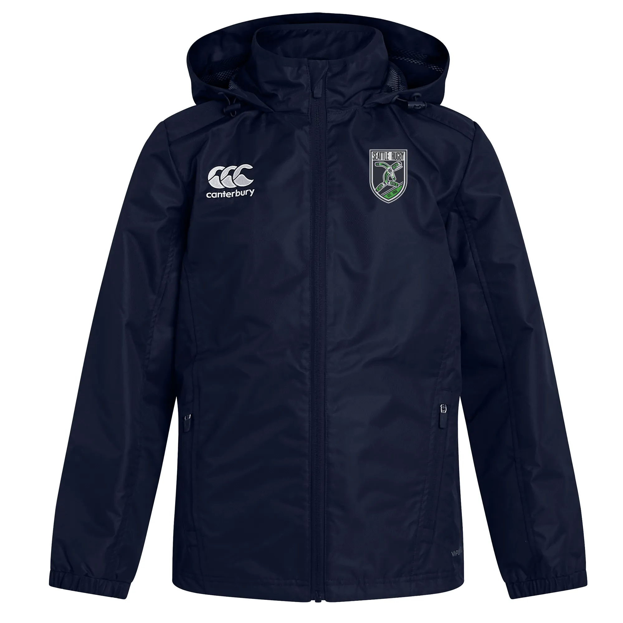 Seattle Rugby Club Club Vaposhield Full Zip Rain Jacket by Canterbury