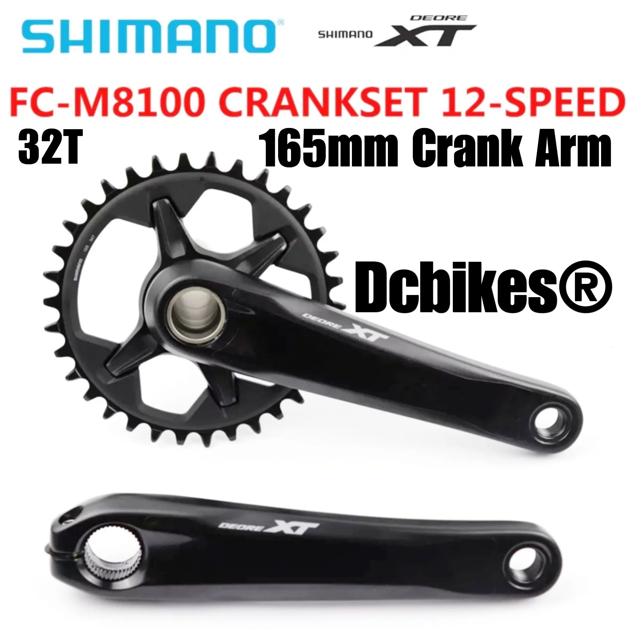 Shimano XT M8100 12 Speed 32T/34T MTB Crankset
