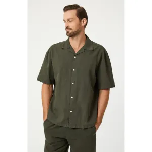 SHORT SLEEVE CAMP COLLAR