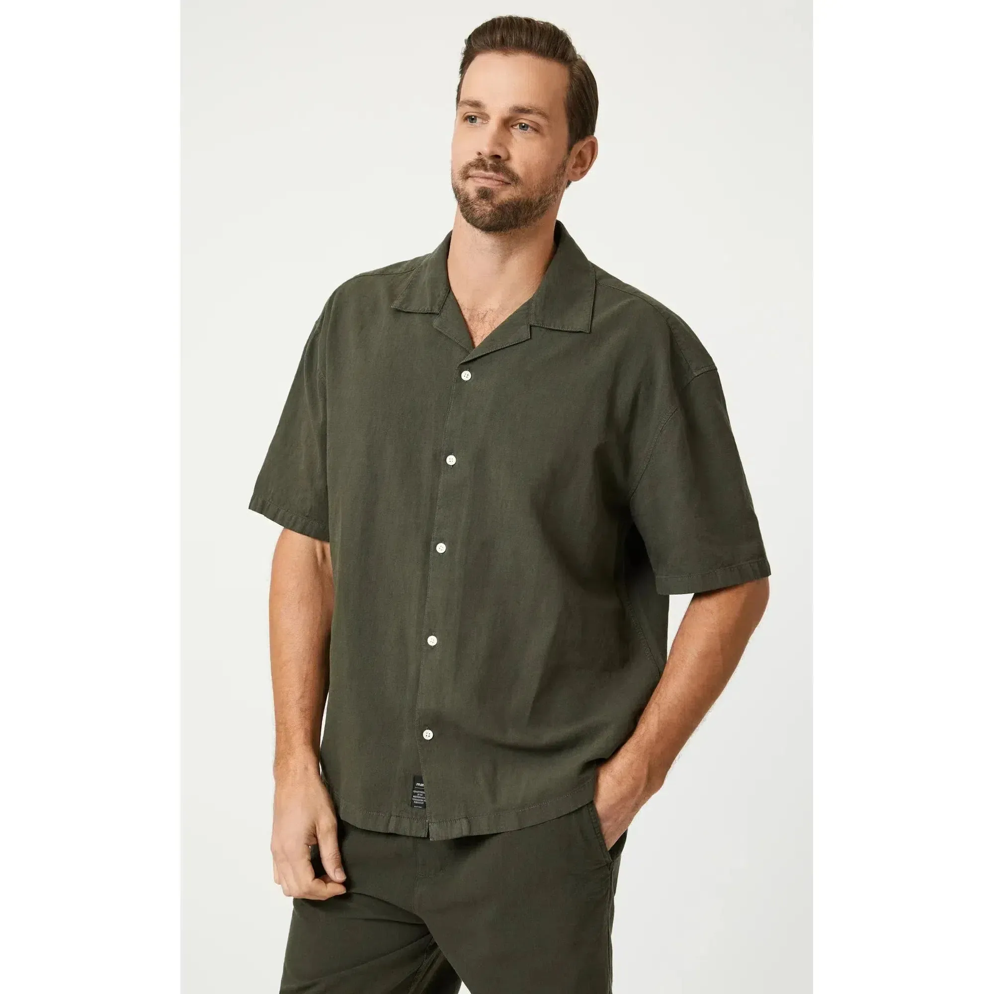 SHORT SLEEVE CAMP COLLAR