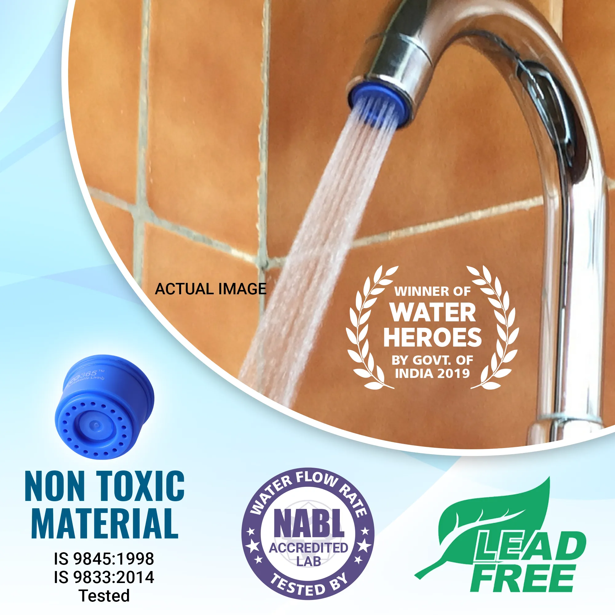 Shower Flow Aerator 1.75LPM