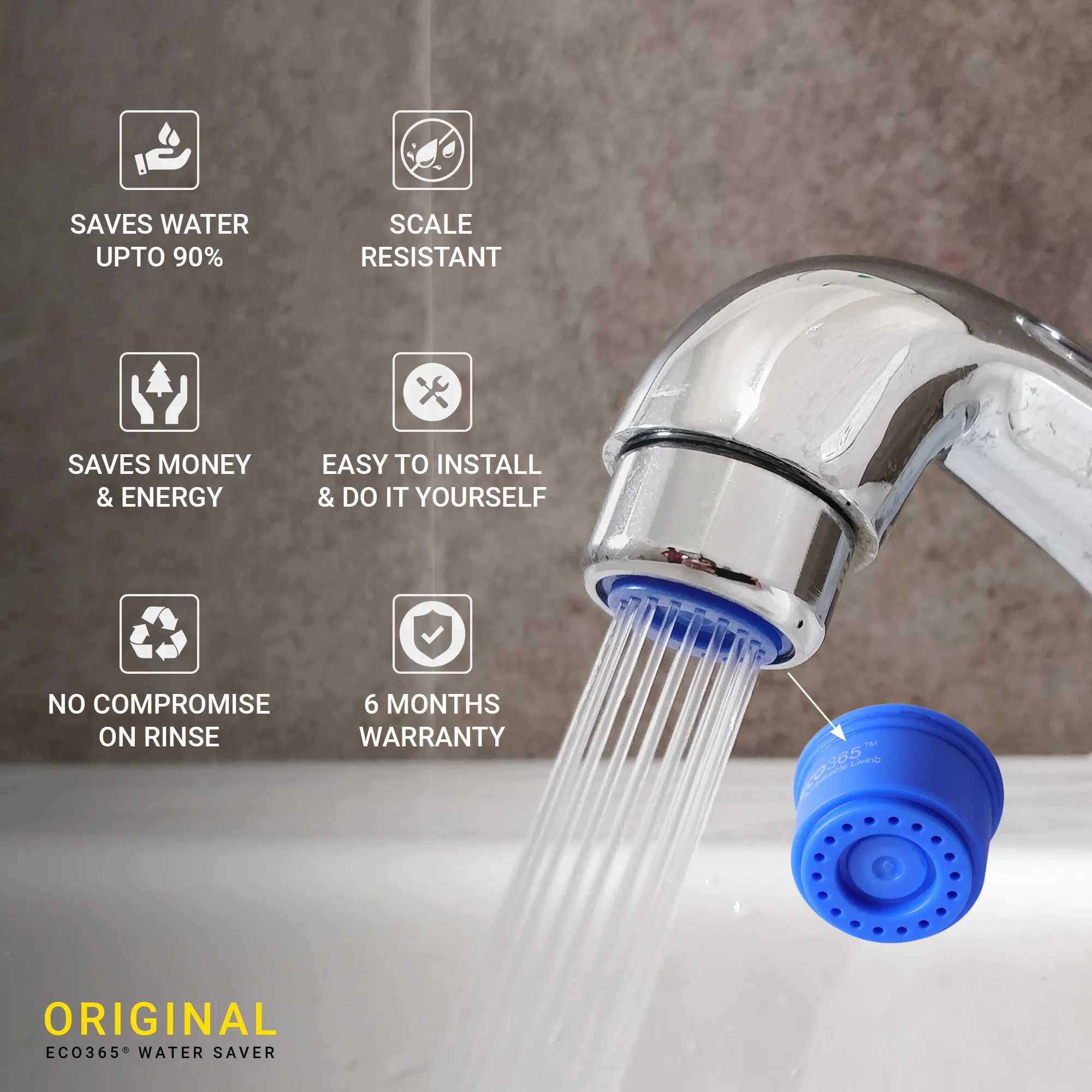 Shower Flow Aerator 1.75LPM