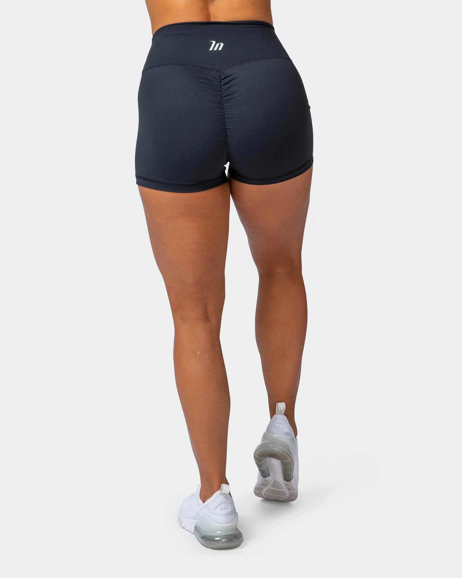 Signature Scrunch Booty Shorts - Black