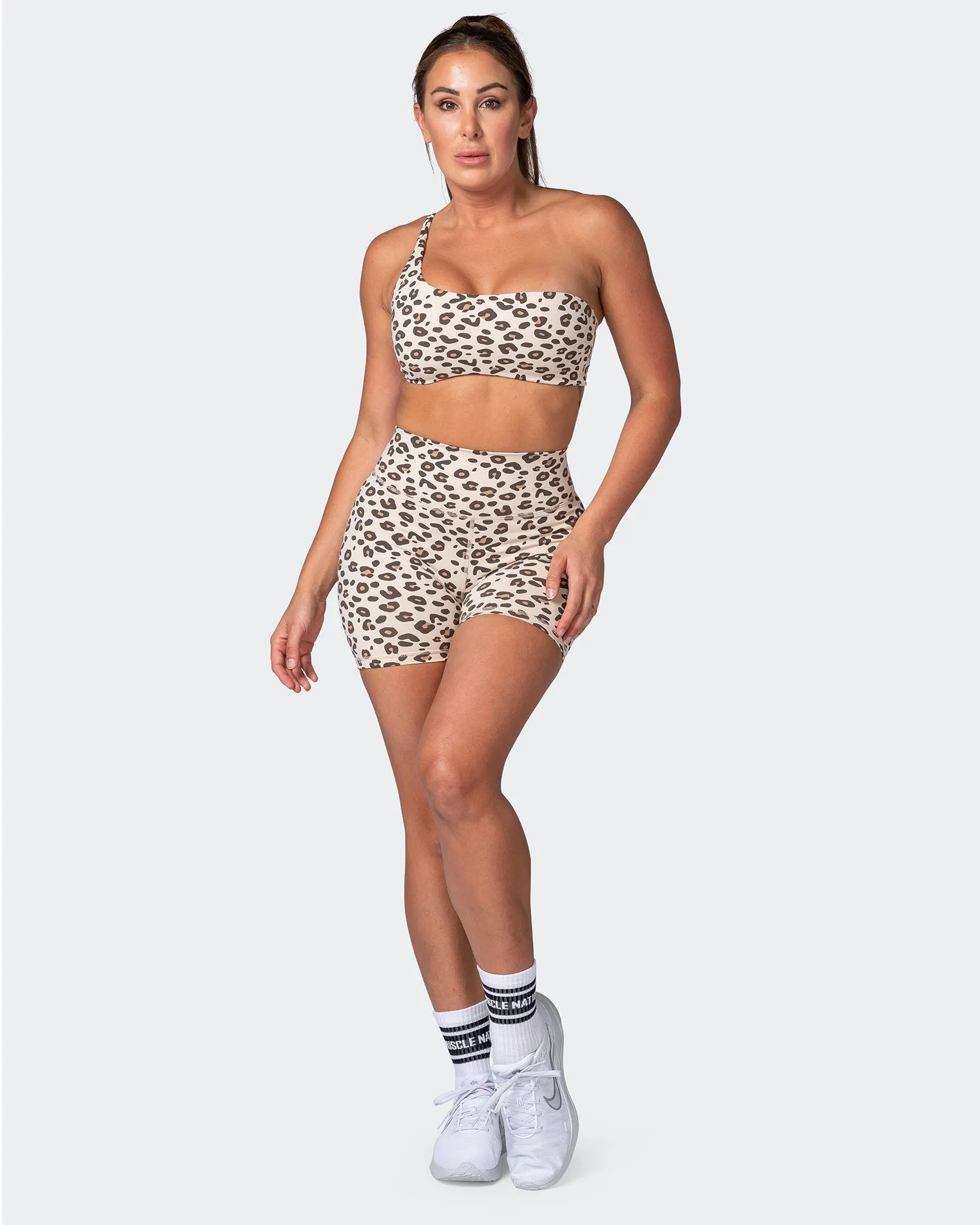 Signature Scrunch Midway Shorts - Cheetah Print