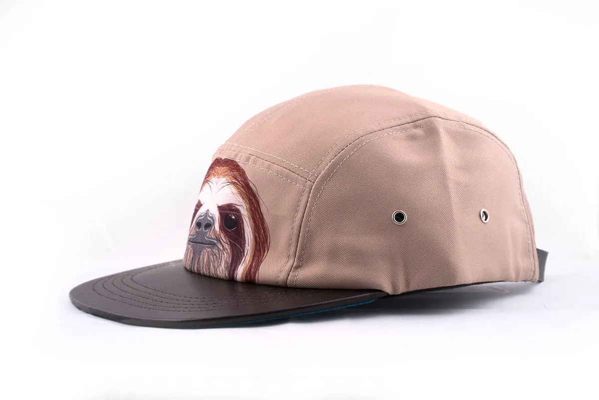 SlothBacca Sloth Face 5 panel hat
