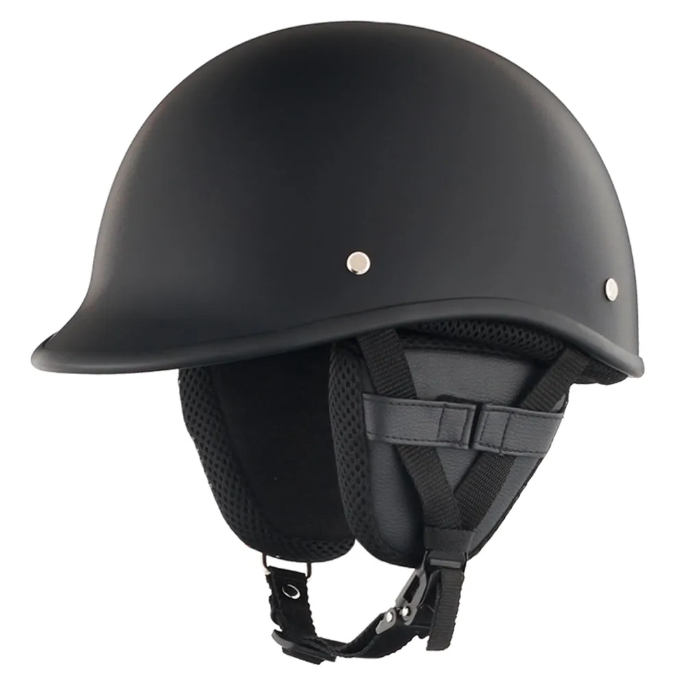 Smallest & Lightest DOT Polo Helmet- Matte Black