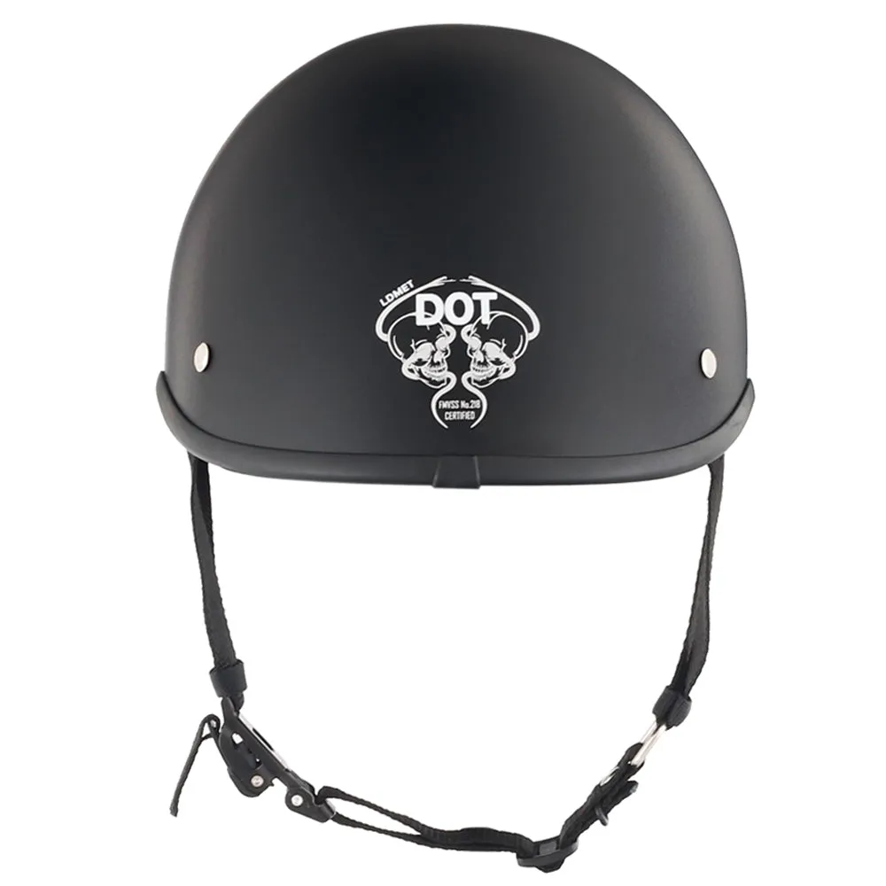 Smallest & Lightest DOT Polo Helmet- Matte Black