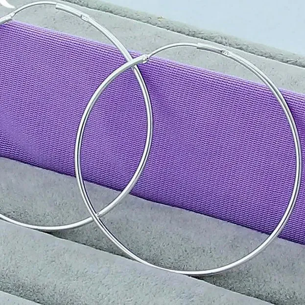 Smooth Big Hoop Earrings