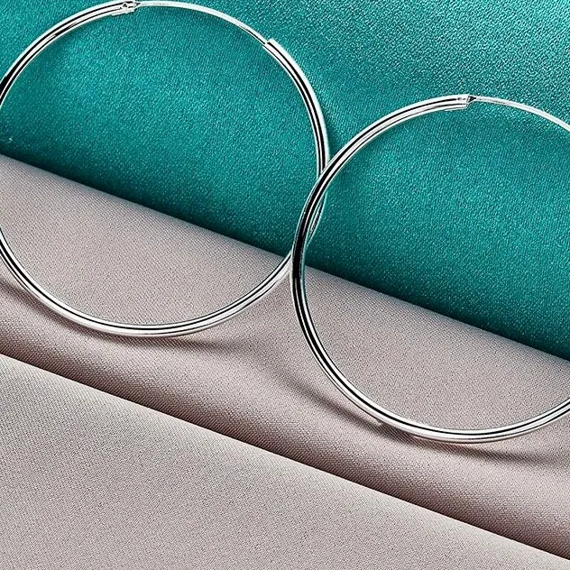 Smooth Big Hoop Earrings