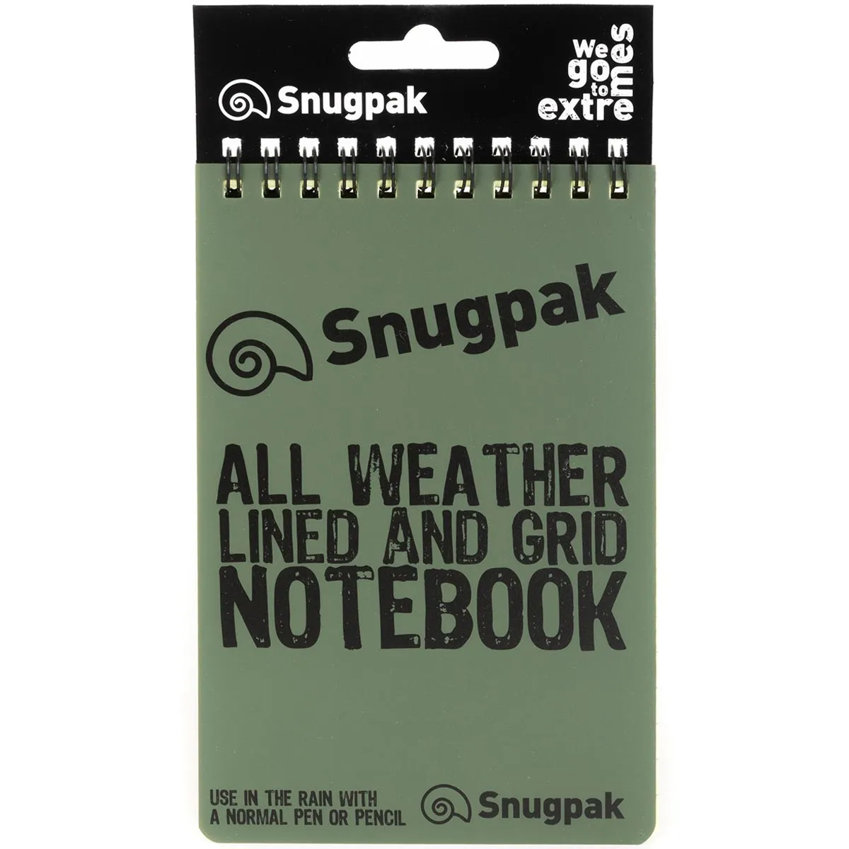 Snugpak Water Resistant Notebook Olive Green