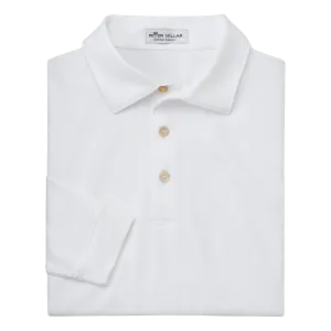 Solid Long-Sleeve Performance Jersey Polo