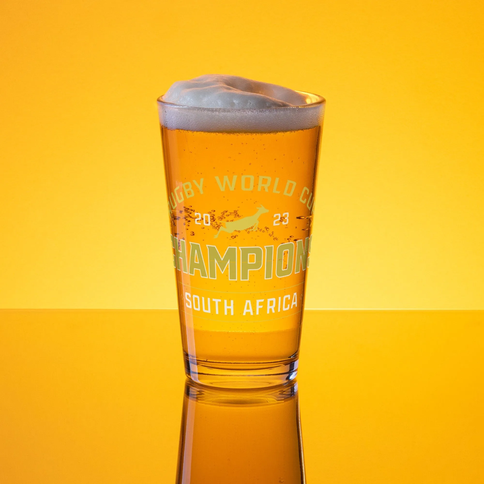South Africa RWC 23 Champions Pint Glass